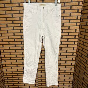 Madewell Stovepipe White Jeans Size‎ 27